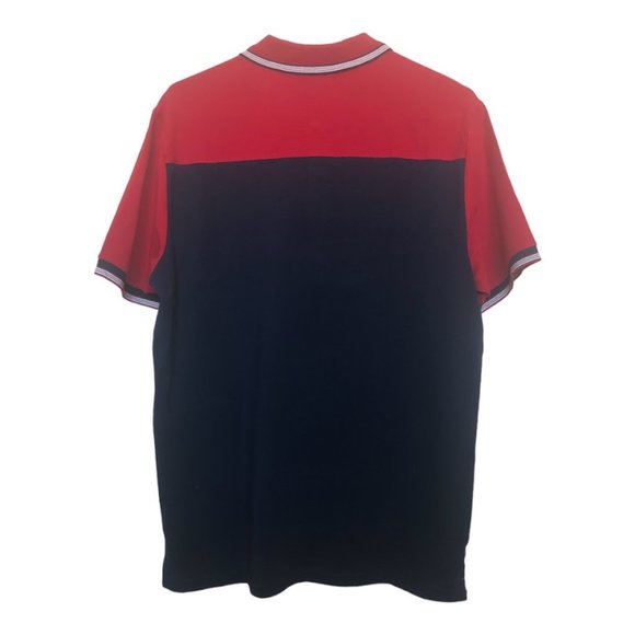 Ben Sherman Two Button Polo Shirt Color Block Navy & Red Blazer Stitched… - Picture 6 of 12